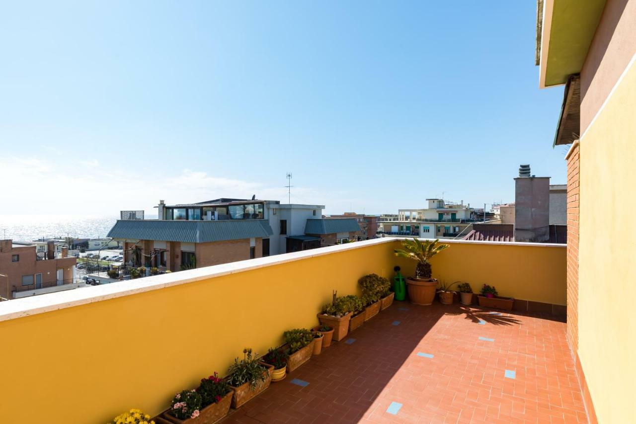 La Terrazza Sul Mare Di Roma, Wifi, Ac Apartman Lido di Ostia Kültér fotó